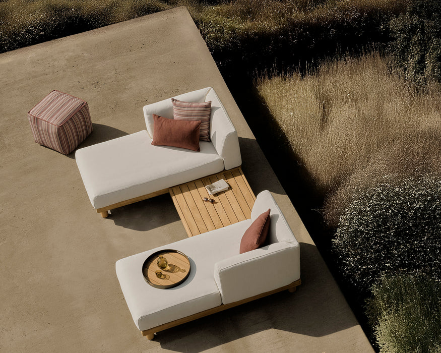 Monocle outdoor daybed L arm