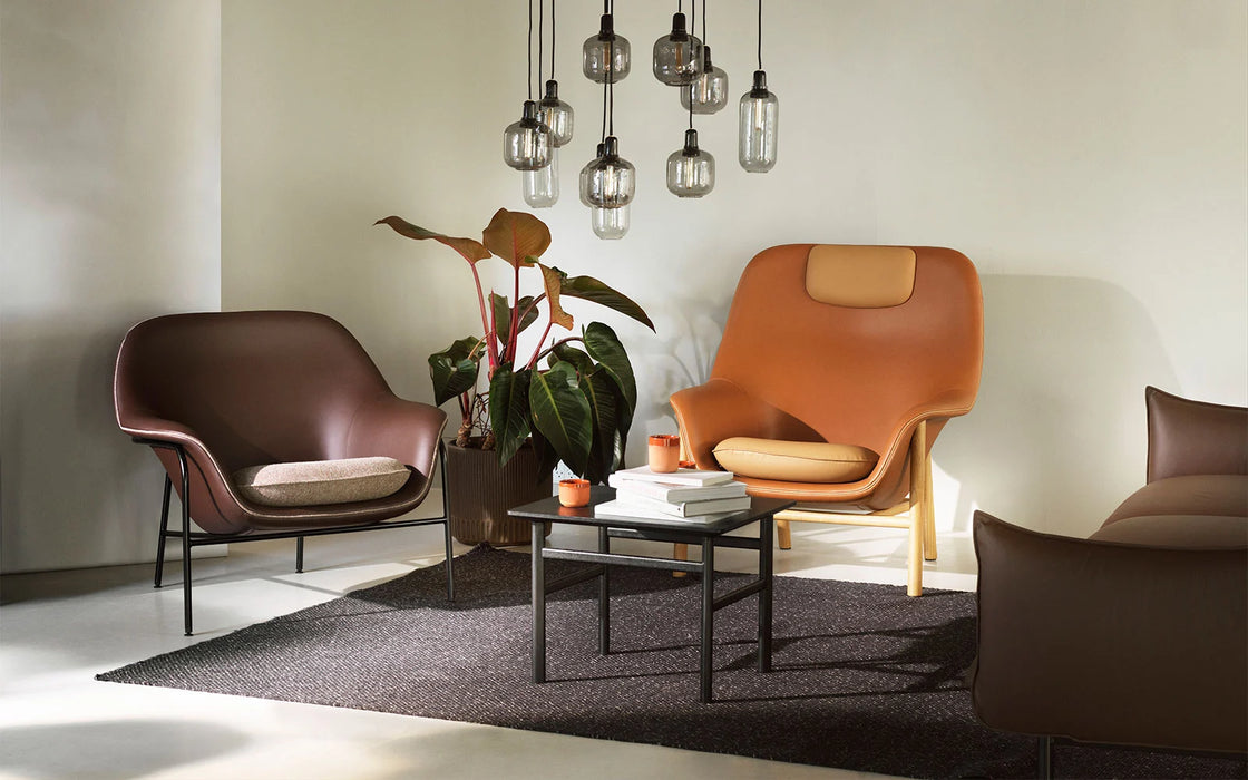 Drape Lounge Chair Low Wood