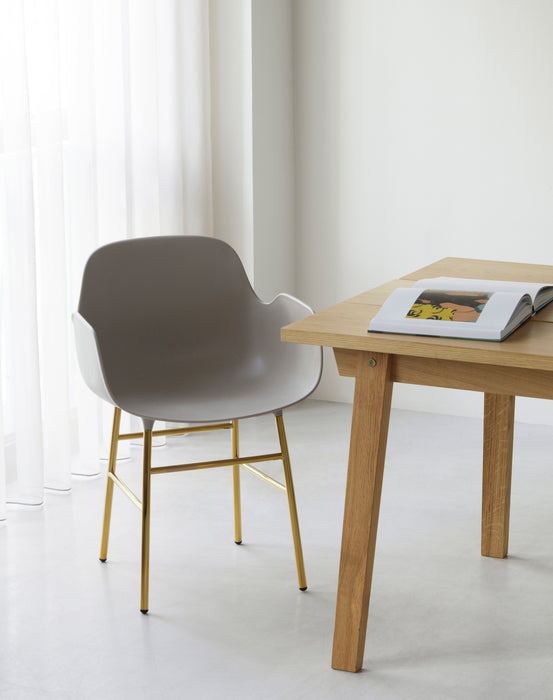 Form Armchair Brass