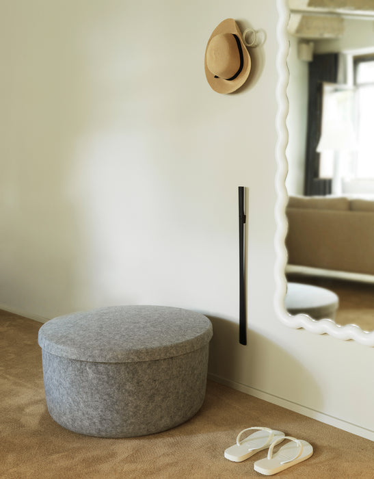 Hide Storage Pouf Large