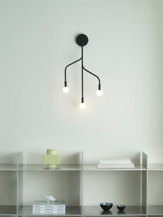 Vekst Wall Lamp Black