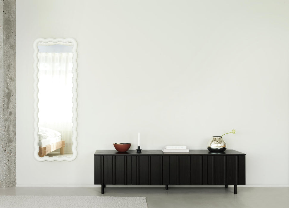 Rib Sideboard Low Soft Black