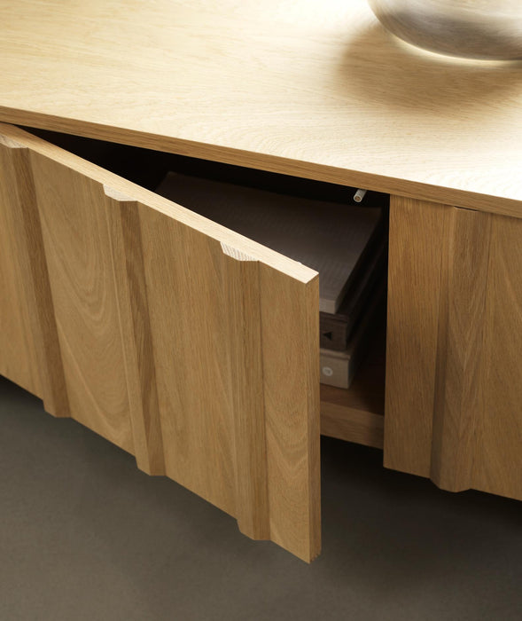 Rib Sideboard Low Oak