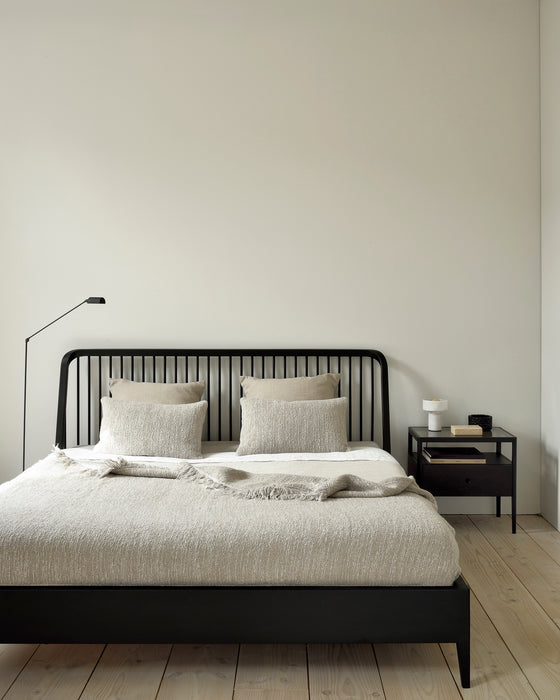 Spindle bedside table