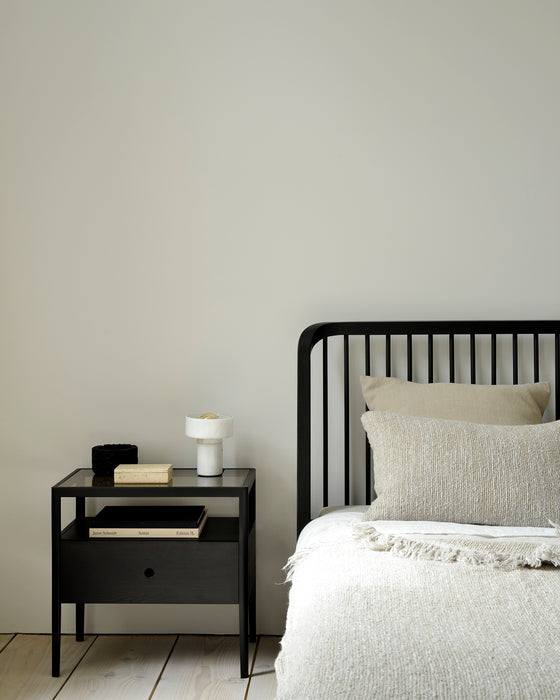 Spindle bedside table