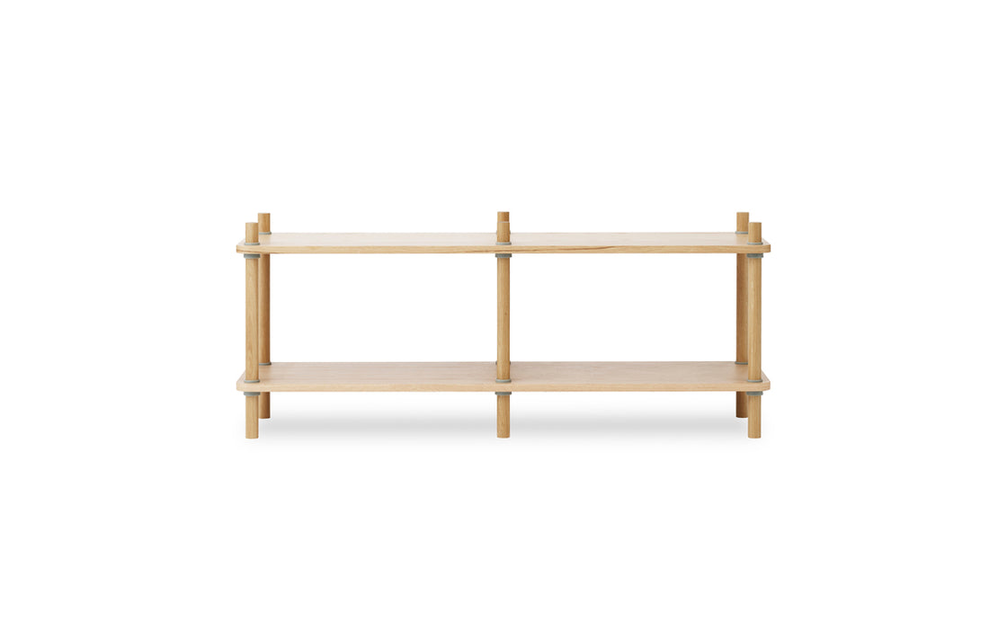 Jam Bookcase 6 poles Oak/grey