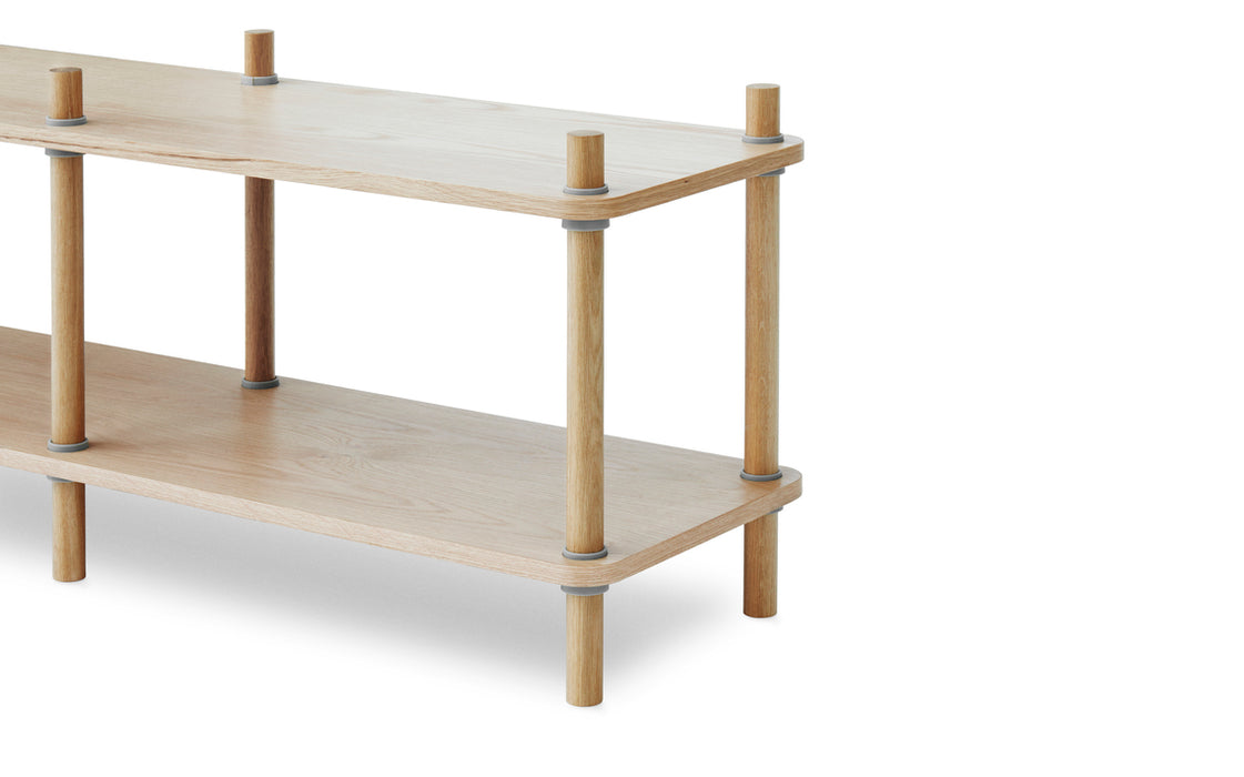Jam Bookcase 6 poles Oak/grey
