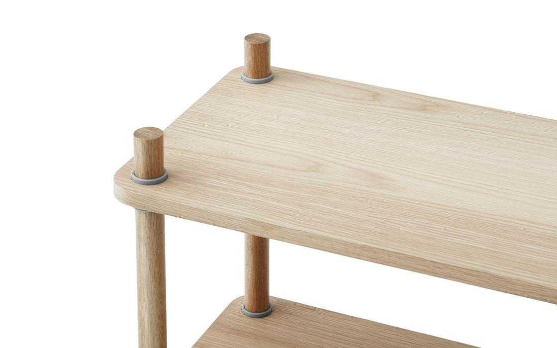 Jam Bookcase 6 poles Oak/grey