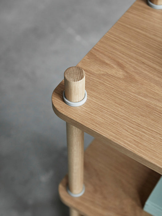 Jam Bookcase 8 poles Oak/grey