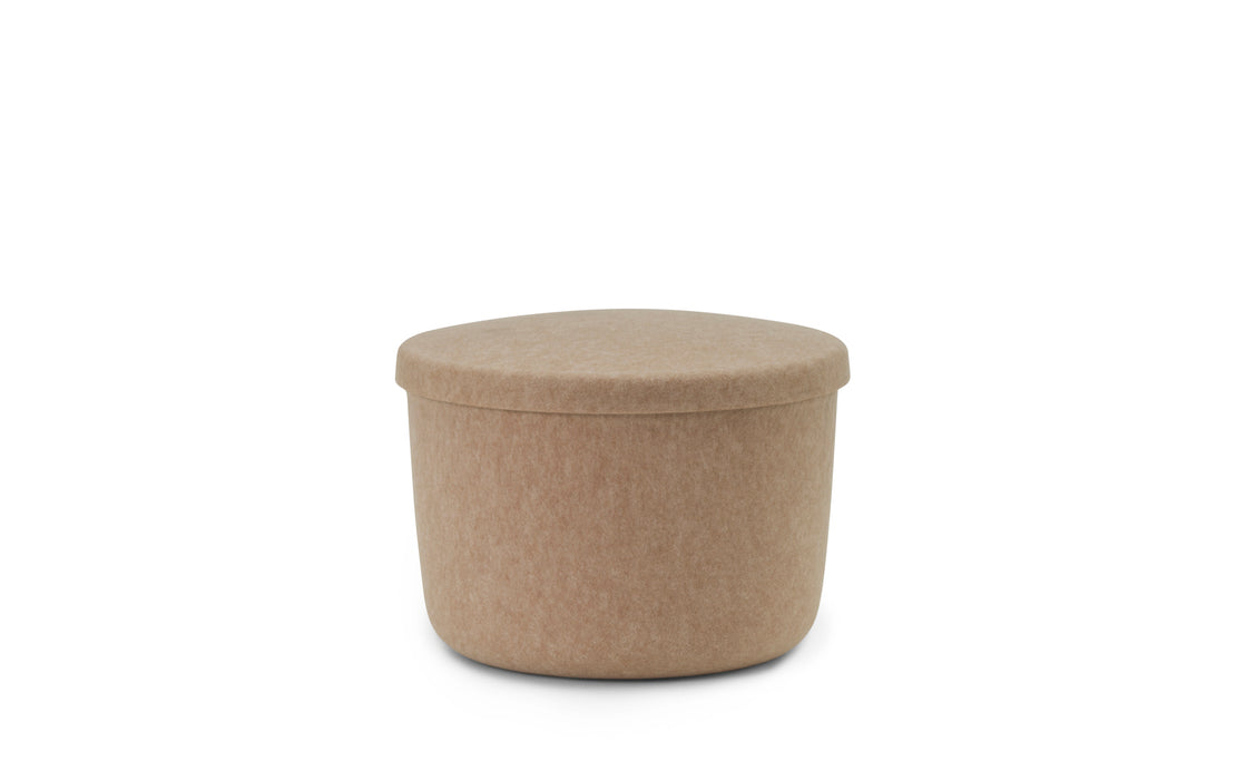 Hide Storage Pouf Small