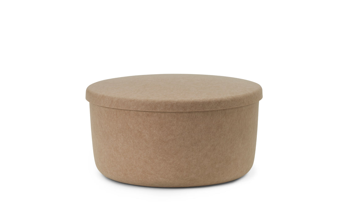 Hide Storage Pouf Large