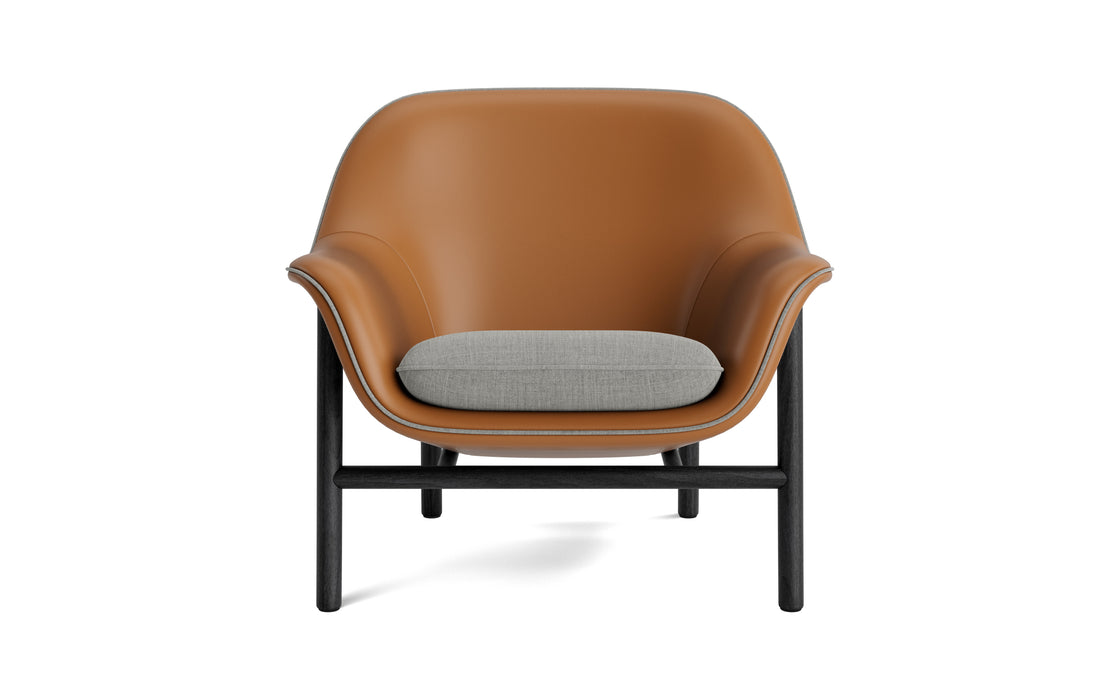 Drape Lounge Chair Low Wood