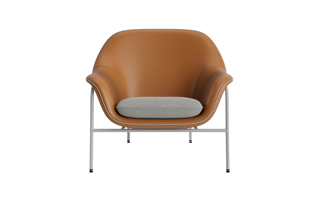 Drape Lounge Chair Low Steel