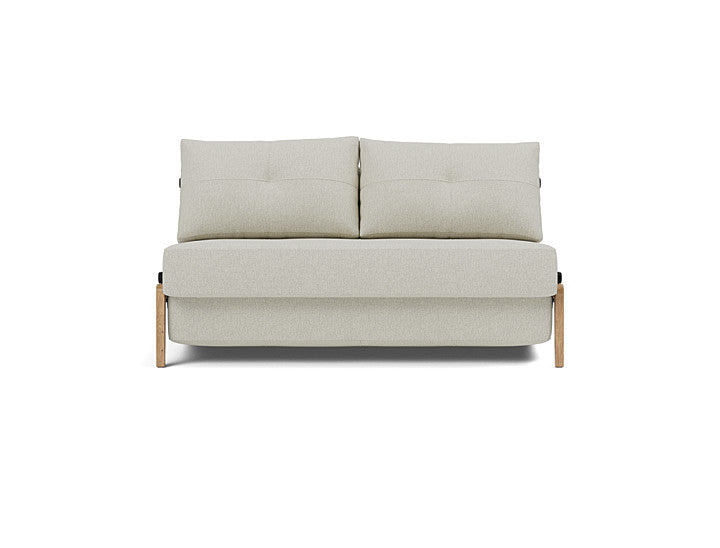 Cubed Full Size Sleeper Sofa With Wood Legs