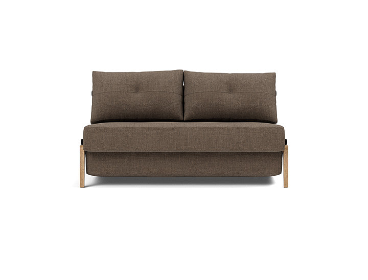 Cubed Full Size Sleeper Sofa With Wood Legs