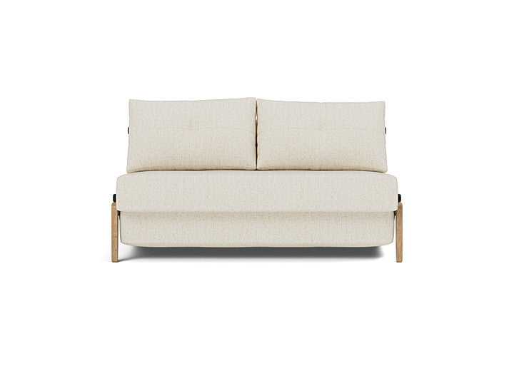 Cubed Full Size Sleeper Sofa With Wood Legs