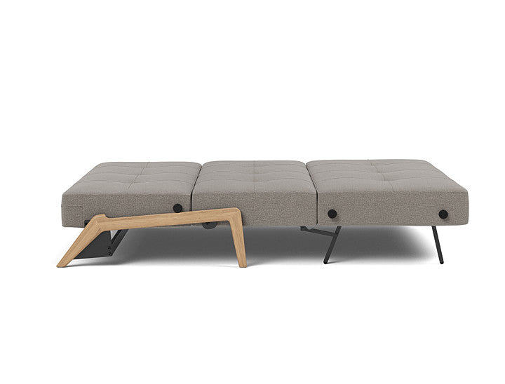 Cubed Full Size Sleeper Sofa With Wood Legs