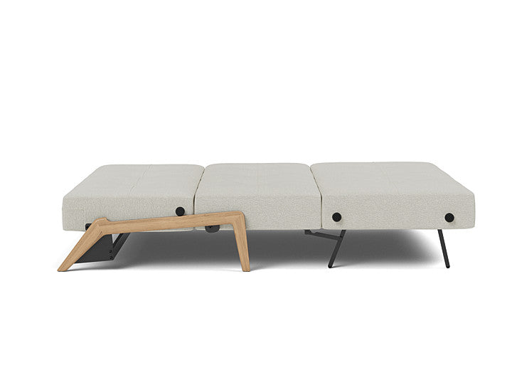 Cubed Full Size Sleeper Sofa With Wood Legs