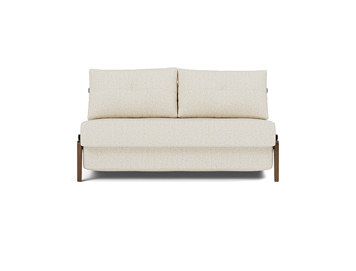 Cubed Full Size Sofa Bed With Dark Wood Legs