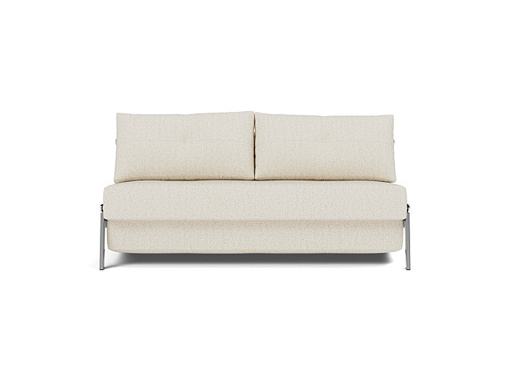 Cubed Queen Size Sofa Bed With Chrome Legs