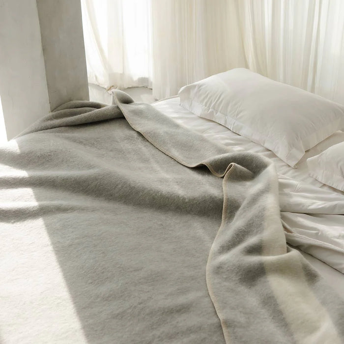 The Siempre Recycled Blanket Light Heather