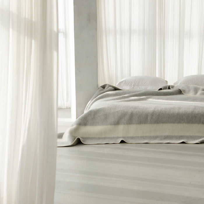 The Siempre Recycled Blanket Light Heather