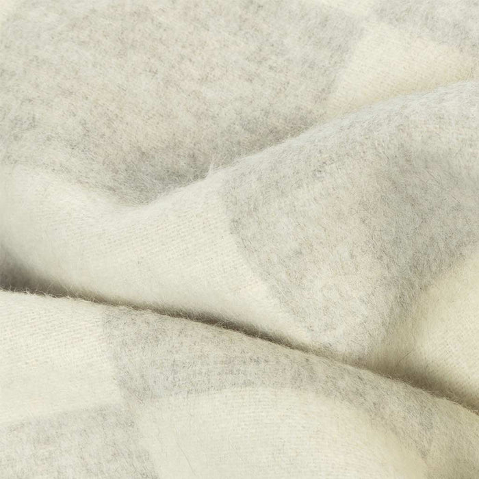 Crosby Heirloom Blanket. Zero Dye shoji ivory check