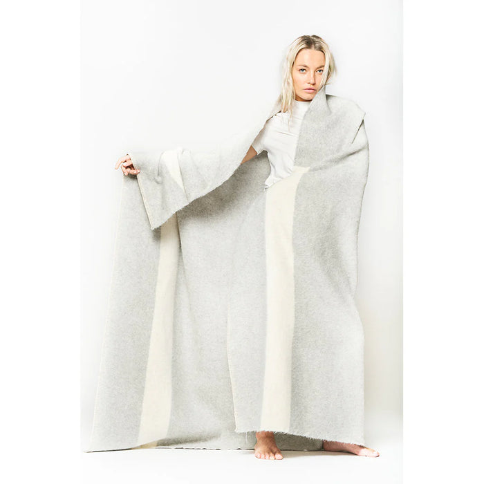 The Siempre Recycled Blanket Light Heather