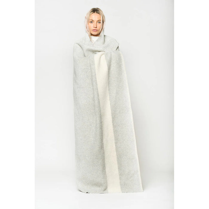 The Siempre Recycled Blanket Light Heather