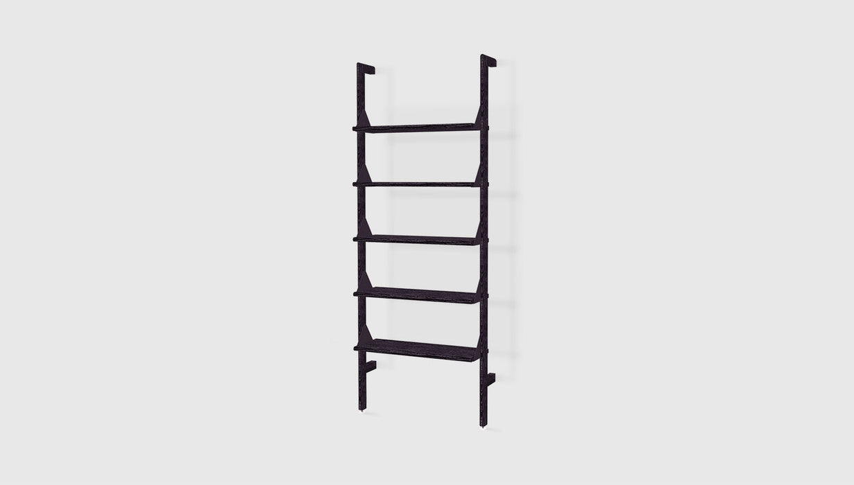 Black Uprights Black Brackets Black Shelves /