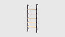 Black Uprights Black Brackets Blonde Shelves /