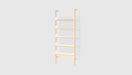 Blonde Uprights White Brackets Blonde Shelves /