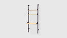 Black Uprights Black Brackets Blonde Shelves /