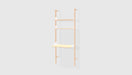 Blonde Uprights White Brackets Blonde Shelves /