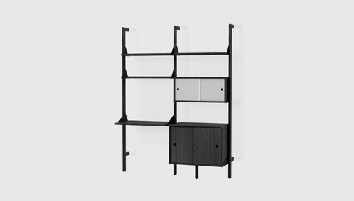 Black Uprights/ Black Brackets/ Black Shelves