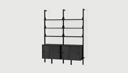 Black Uprights/ Black Brackets/ Black Shelves
