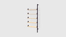 Black Uprights Black Brackets Blonde Shelves /