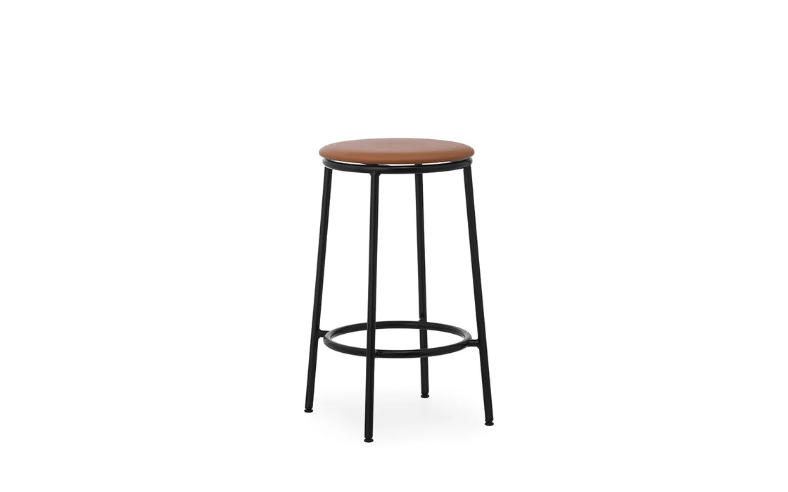 Circa Barstool 65cm Upholstery Black Steel