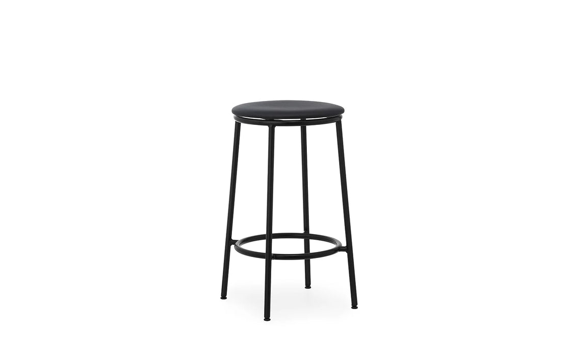 Circa Barstool 65cm Upholstery Black Steel