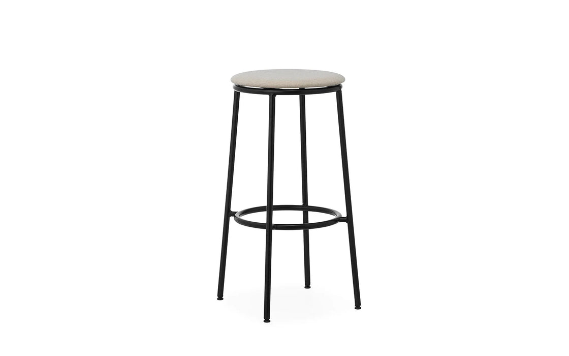 Circa Barstool 75cm Upholstery Black Steel