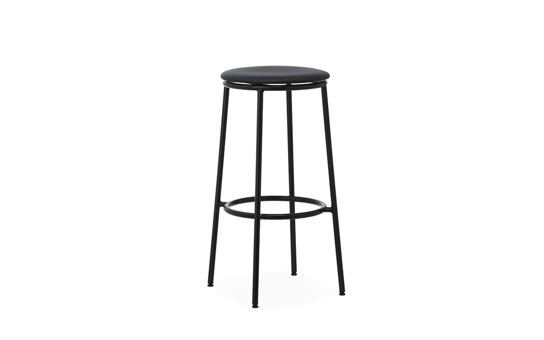 Circa Barstool 75cm Upholstery Black Steel