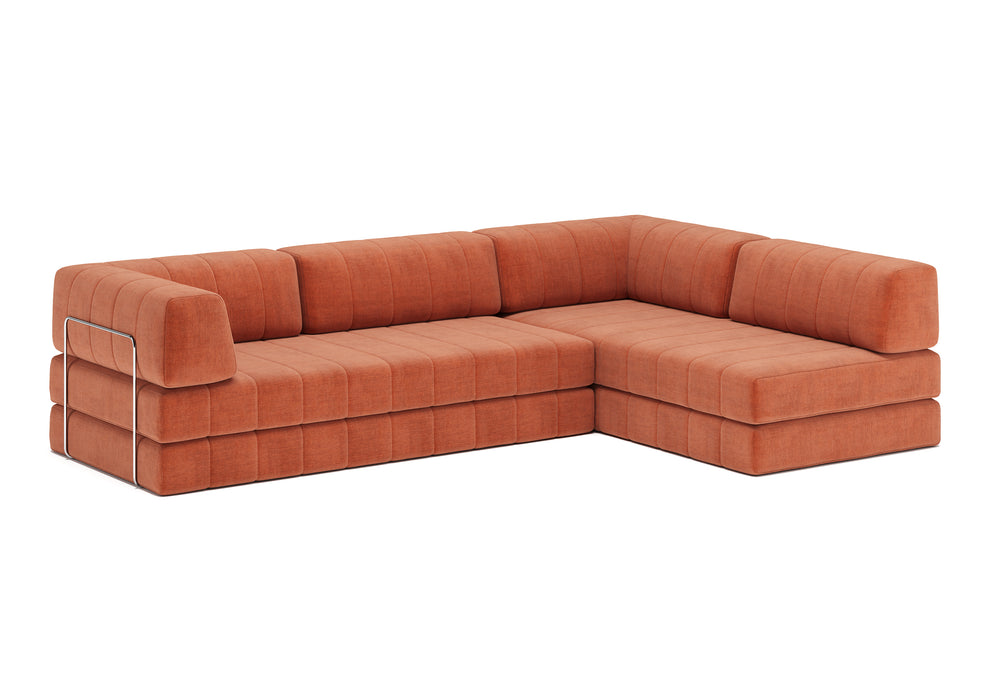 CozyPad Sleeper Sofa L-Shape with arms