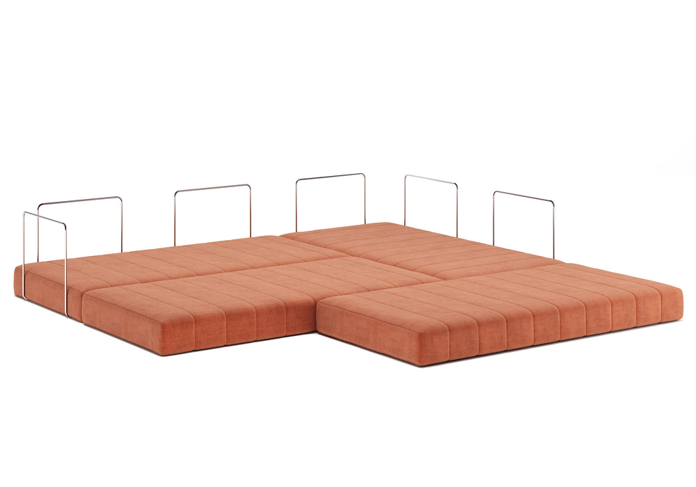 CozyPad Sleeper Sofa L-Shape with arms