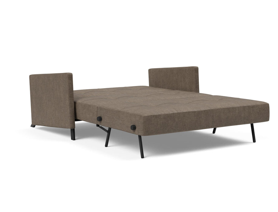 Cubed Queen Size Sofa Bed With Chrome Legs