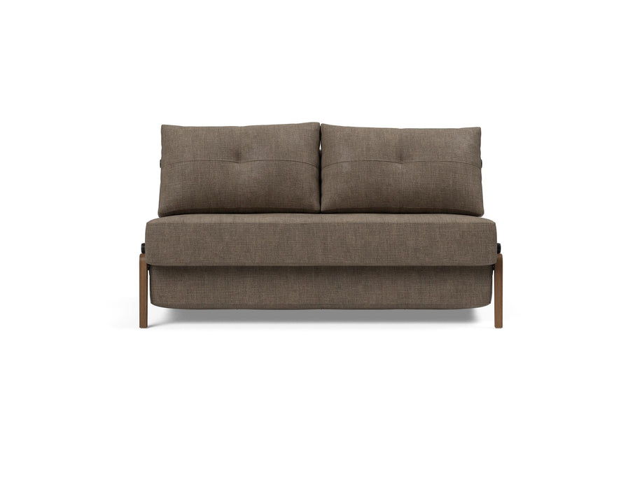Cubed Full Size Sofa Bed With Dark Wood Legs