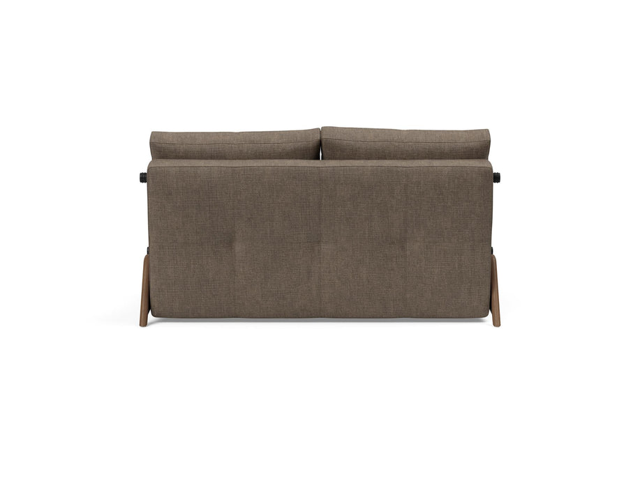 Cubed Full Size Sofa Bed With Dark Wood Legs