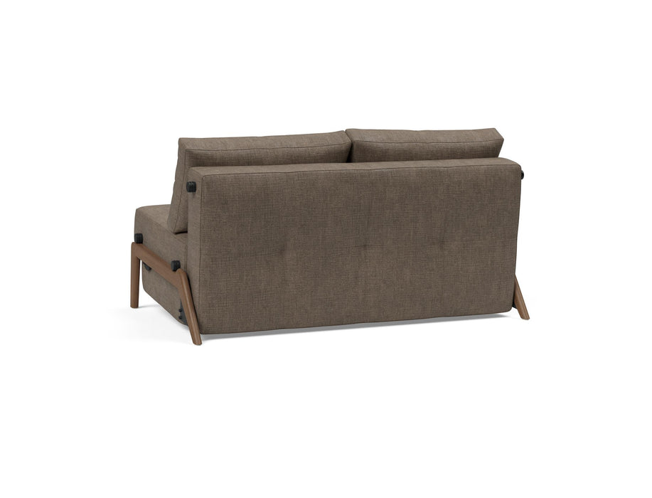 Cubed Full Size Sofa Bed With Dark Wood Legs