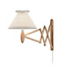 Le Klint, Sax 224 Wall Lamp 6/17 Shade, Black Oak Paper Shade, Wall / Sconce, Eric Hansen,
