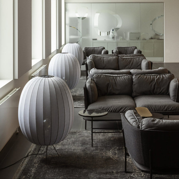 Made by Hand, Knit-Wit Medium Floor Lamp 65, Light Pink, Floor,