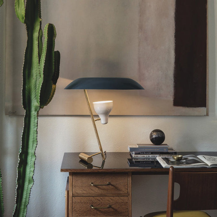 Astep, Model 548, Dark Burnished Brass Orange Diffuser, Table / Task,